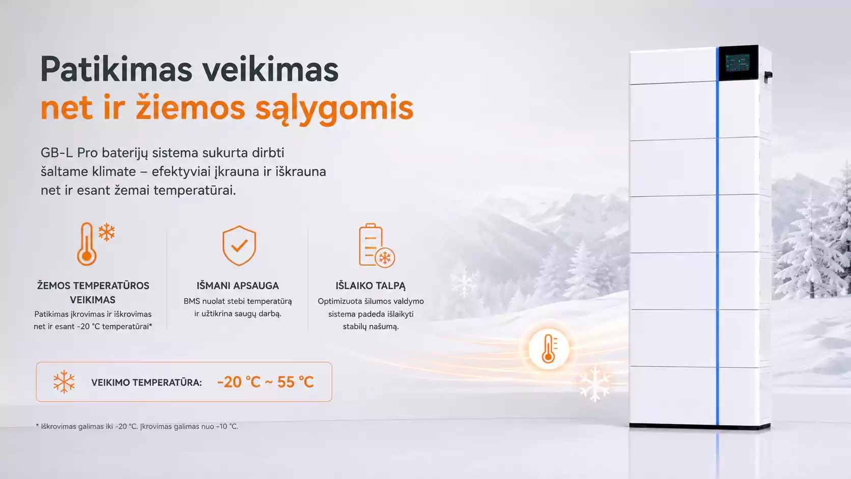 24 kWh HV kaupiklio patikimumas žemoje temperatūroje arsolar.lt