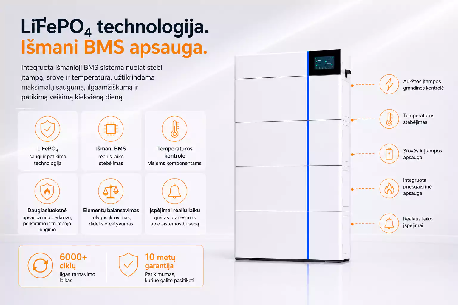 Deye GB L16 PRO 16 kWh baterija arsolar.lt