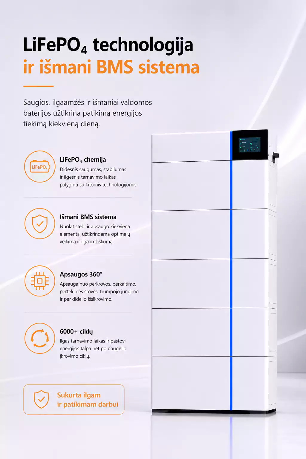 Deye GB L20 PRO 20 kWh baterija arsolar.lt