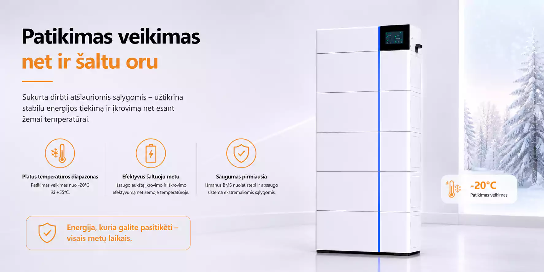 Deye GB L20 PRO 20 kWh saltis arsolar.lt