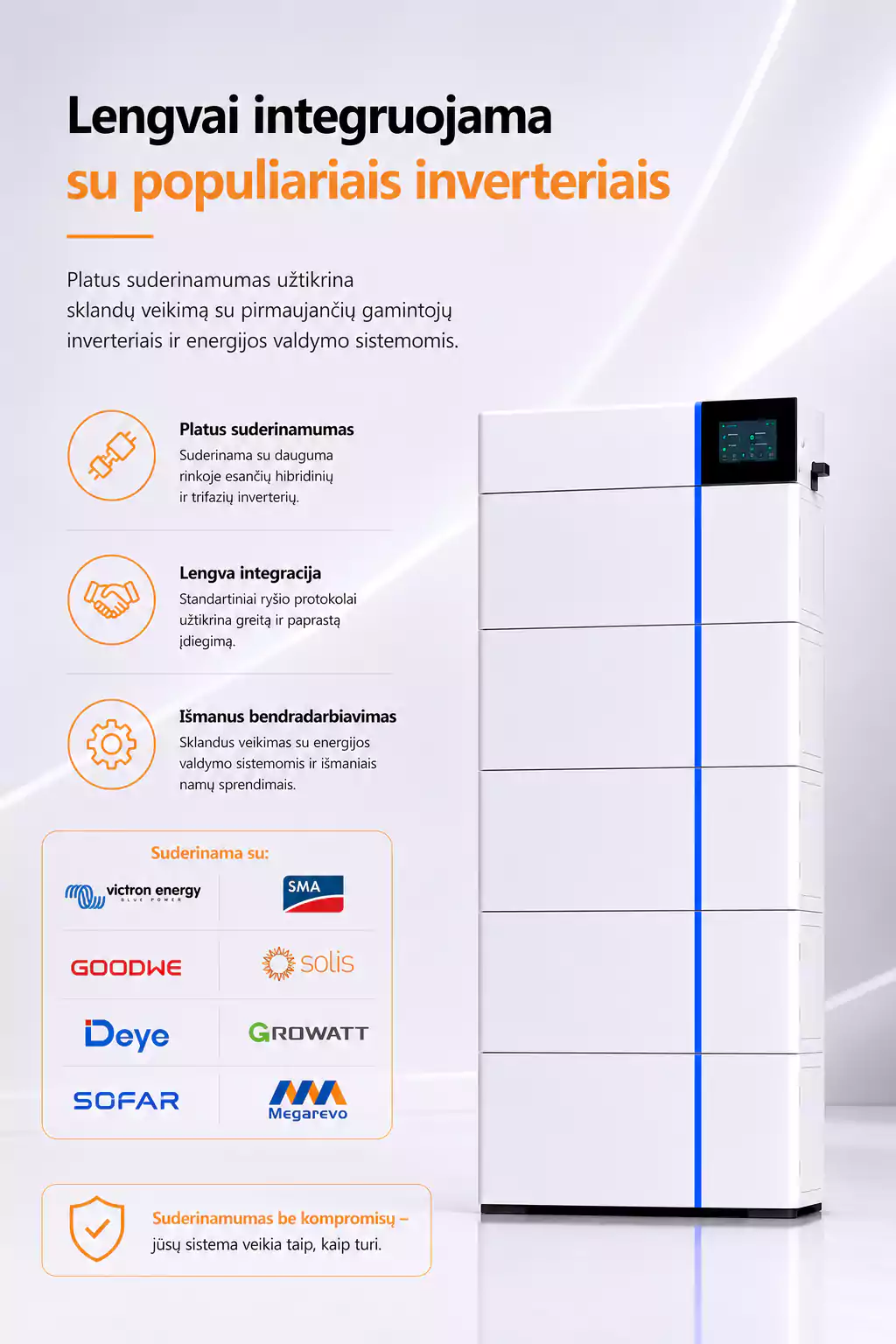 Deye GB L20 PRO 20 kWh suderinamumas arsolar.lt
