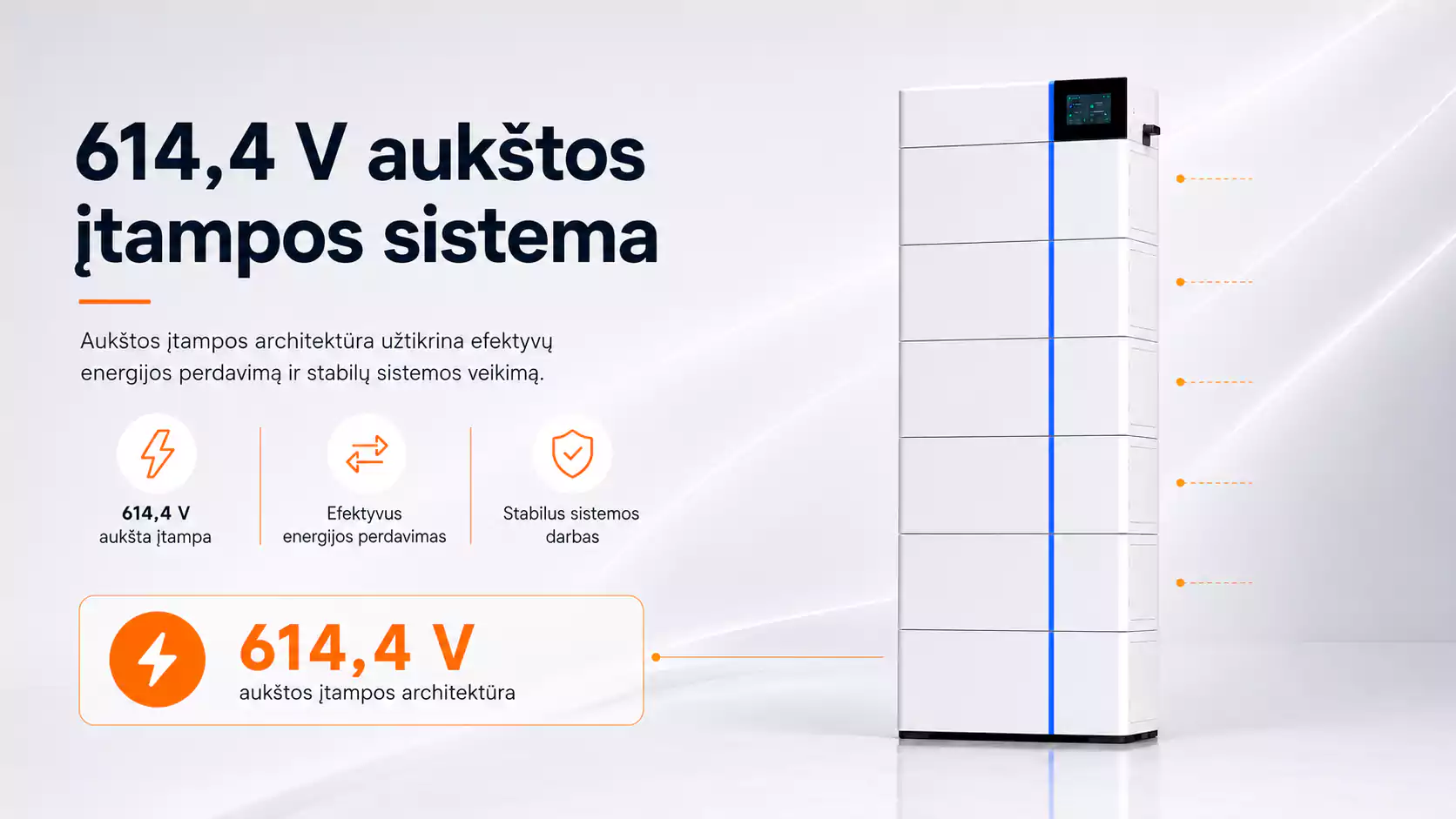 Deye aukštos įtampos baterija;
