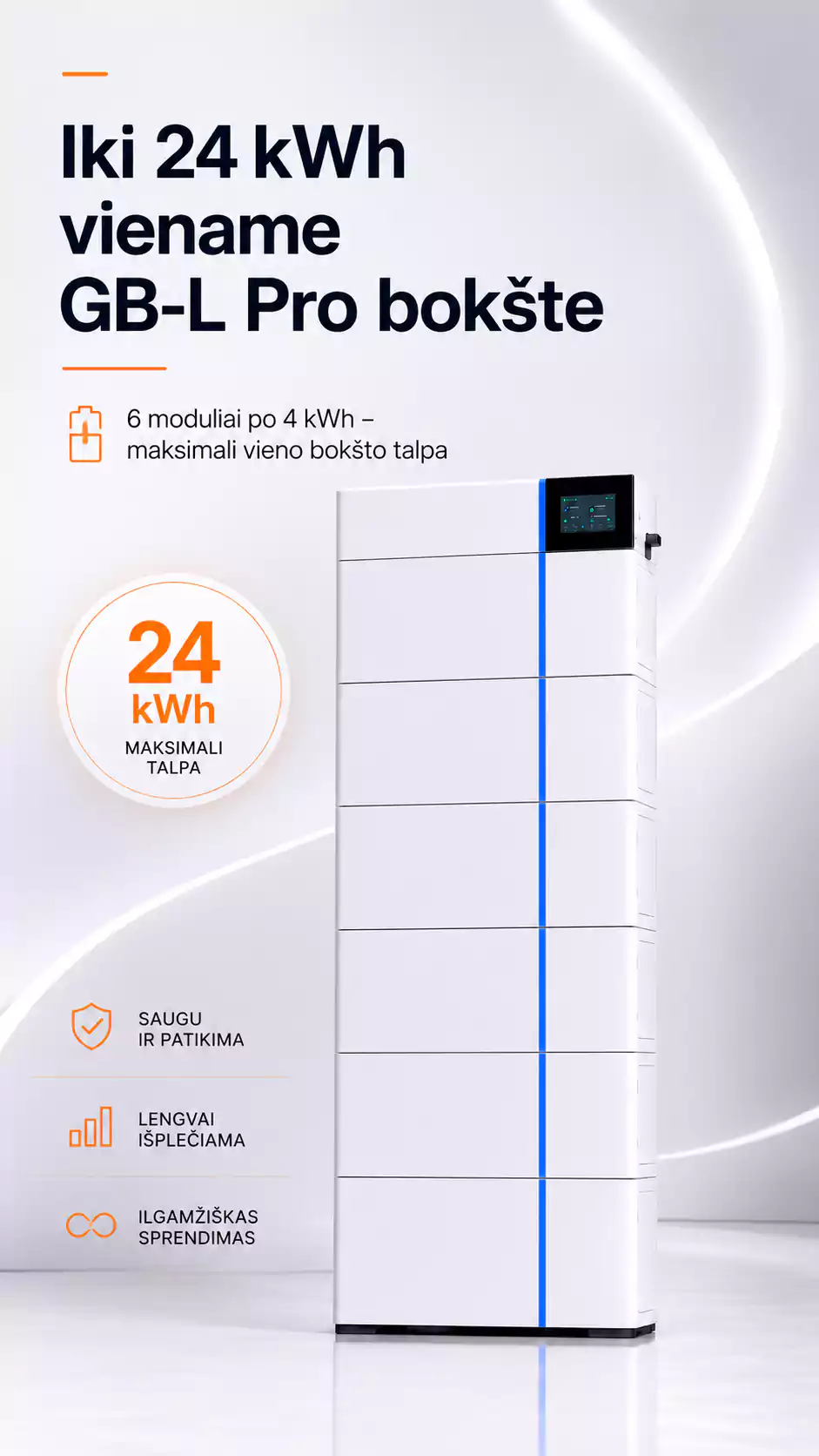 Deye GB-L24 Pro 24 kWh HV kaupiklis - Image 4